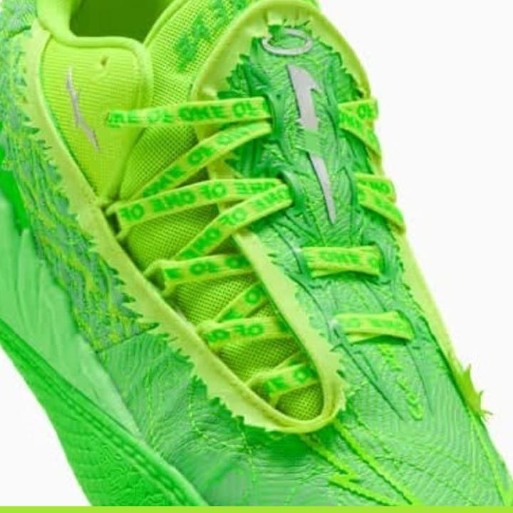Zapatilla Puma MB.05 LaMelo Ball Voltage Neon Green - Ángulo Lateral y Perfil SNEAKERGEKO